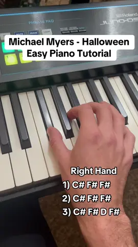 Halloween piano theme is one of my favorite piano tutorials! This easy piano tutorial shows you how to play the halloween theme from michael myers halloween movie. Its a scary sounding piano song that is great for even beginners to learn to play on piano.#easypiano #pianotutorial #halloweentheme #halloweenpiano #pianotok #pianolesson #beginnerpiano 