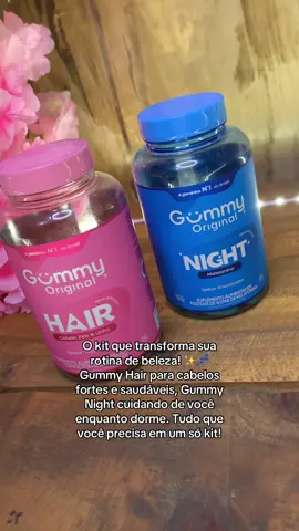 Achei o kit que você precisa!😍💗💙 #tiktokshopchegou #gummy #sono #cabelosaudavel #viral 