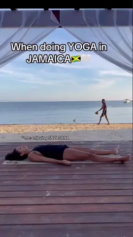 when doing yoga in Jamaica  #fyp #yogagirl #jamaicatiktok 