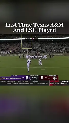 Texas A&M vs LSU Saturday 7:30 PM EST  (This game was played on 10/26/2024) #texasamfootball #lsufootball #CollegeFootball #CollegeFootballTikTok #lasttime 