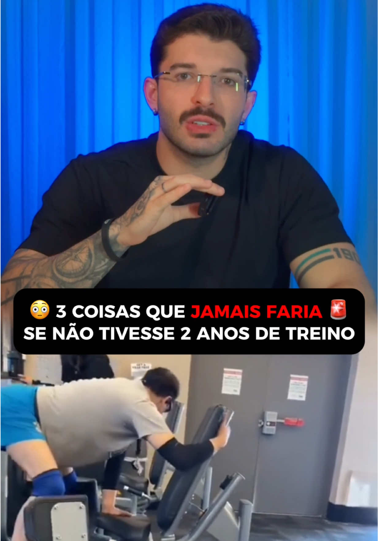 😳 Eu não faria essas 3 coisas de jeito nenhum antes dos 2 primeiros anos de academia...