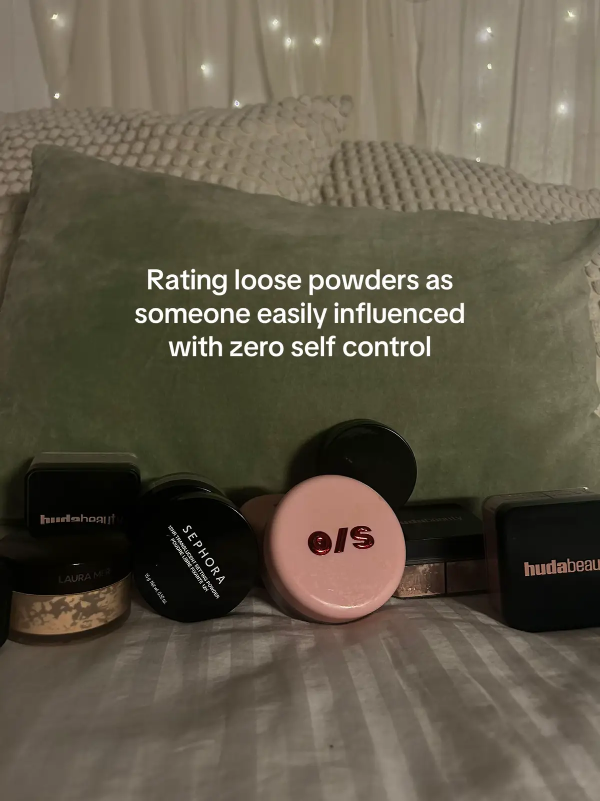 @ONE SIZE BEAUTY @Givenchy Beauty @Sephora Collection @Laura Mercier @Huda Beauty @sephoracanada  #settingpowder #loosepowder #oilyskin 