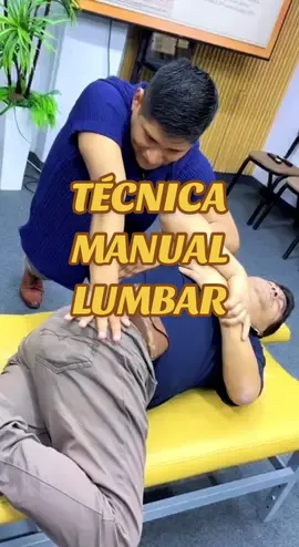 Técnica Manual Lumbar😃🙌🏻 si quieres ser parte del programa en los países que iremos menciona en el comentario el país🎓#terapiafisica #osteopatia #quiropractica #fisioterapia #dolormuscular 