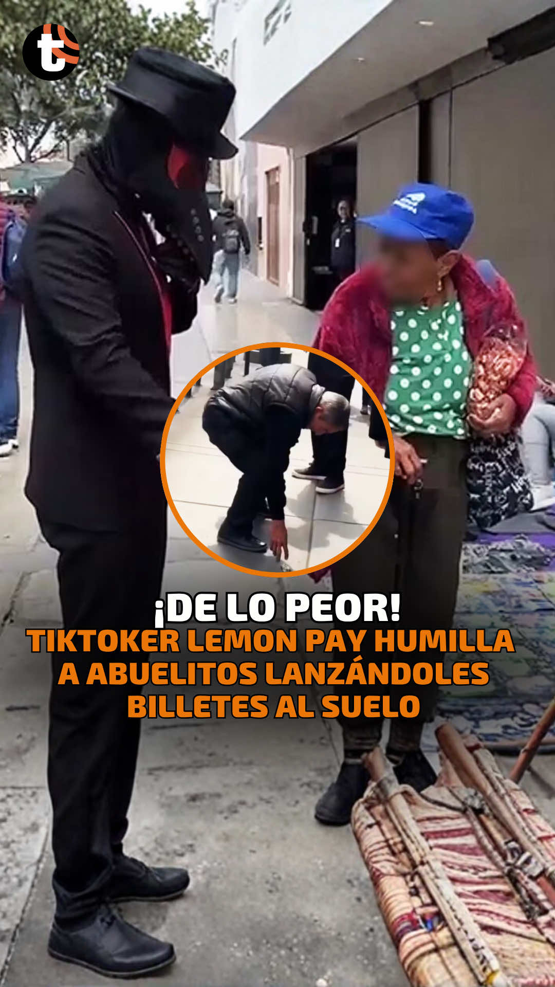 ¡Se pasó! 😯 Tiktoker genera polémica por lanzar billetes al suelo frente a adultos mayores. Usuarios exigen sanciones y lo acusan de humillarlos en nombre de un “experimento social”. #LemonPay  #ancianos  #polémica #noticias 