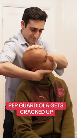 Can’t believe Pep Gaurdiola came for a visit! #asmr #satisfying #osteopath #chiropractic #neckcrack 