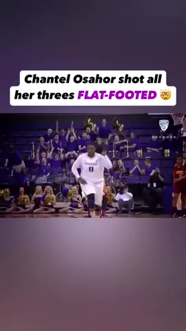 She was shooting threes flat-footed & the net barely moved 😳🤯 In this 2015-16 season she made 39 threes as a big 🔥 (via pac-12/YT) #womenscollegebasketball #wbb #washington 