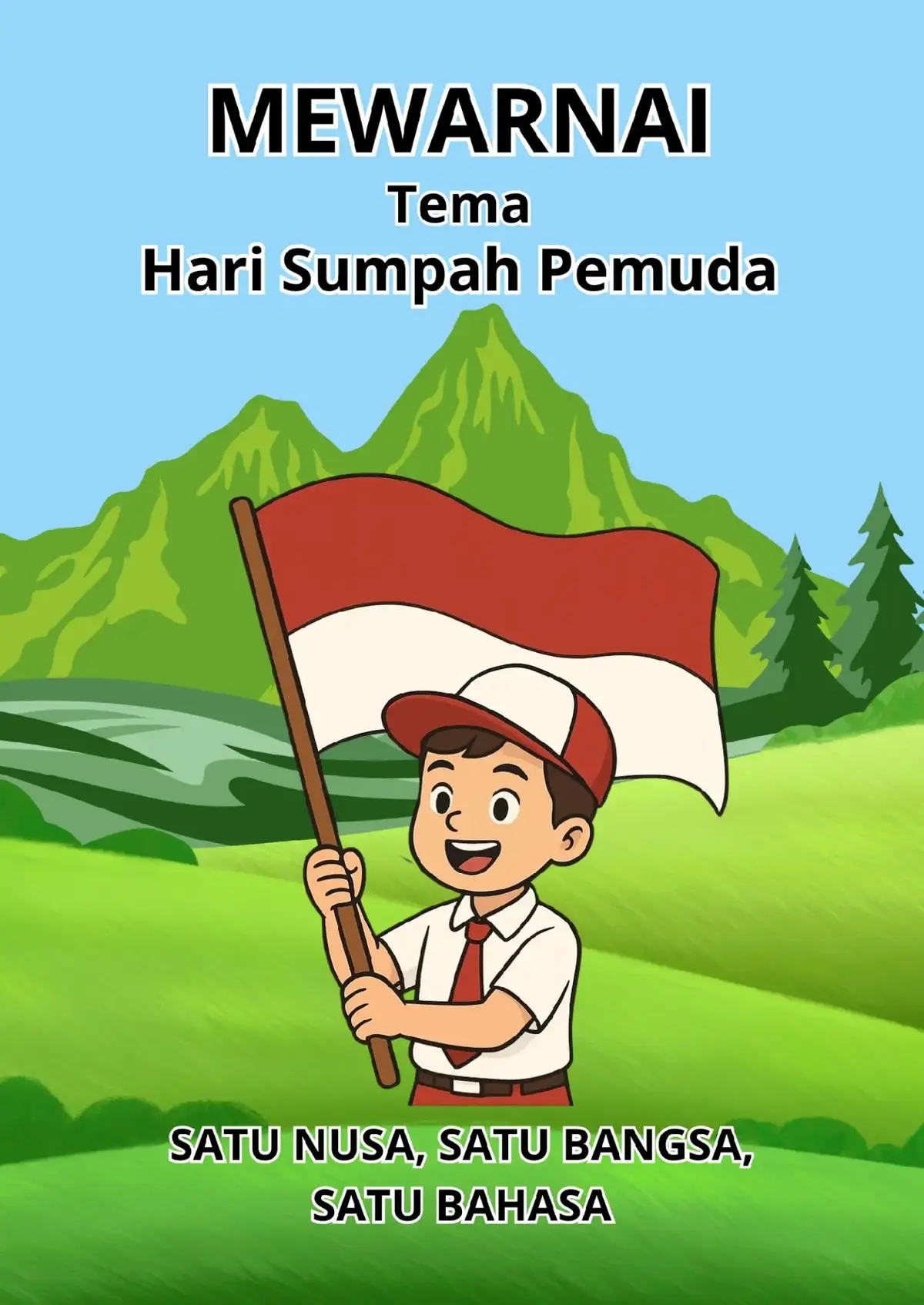 Hari Sumpah Pemuda yang diperingati setiap tanggal 28 Oktober. Agar anak2 memahami tentang persatuan dan kesatuan di tengah keberagaman, kebanggaan terhadap tanah air dan identitas bangsa, serta pentingnya bahasa Indonesia sebagai alat pemersatu. #sumpahpemuda #28oktober 
