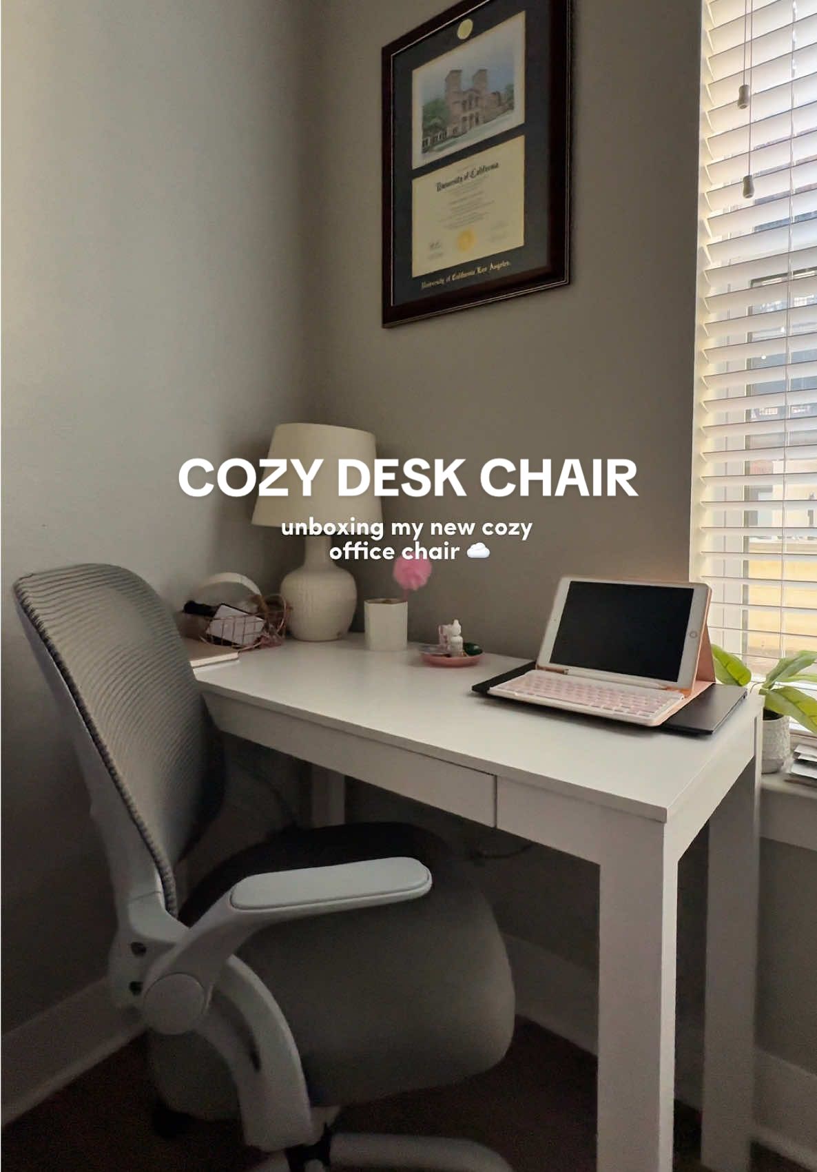 major chair upgrade 👩‍💻🤏 under $50 on tiktok shop right now!!! i’m so in love 🫶 #deskchair #officechair #desksetup #homedecortiktok #homefinds 