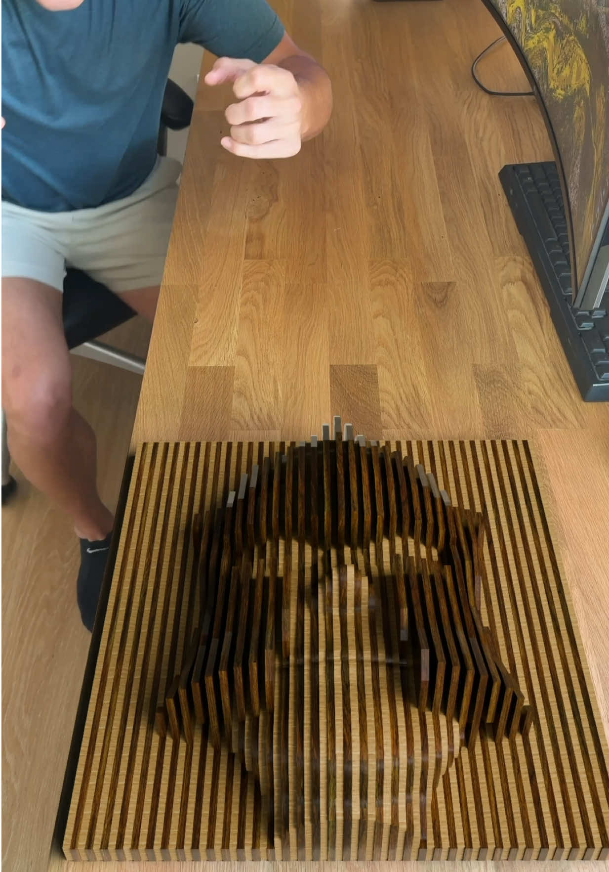 Woody? Sculpture by @piet van harskamp 