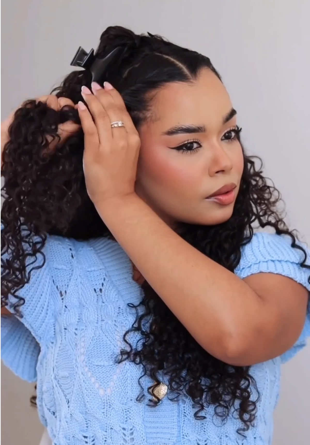 O penteado chic e perfeito existe sim! ✨💗 #hair #hairstyles #hairtutorial #hairtutorialvideo #tutorial       