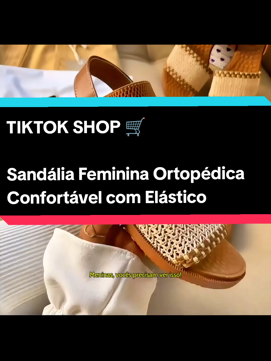 Sandália Feminina Ortopédica Confortável com Elástico#sandaliasfemininas #TikTokDeals #ModaAcessível #barato #tiktokshop 