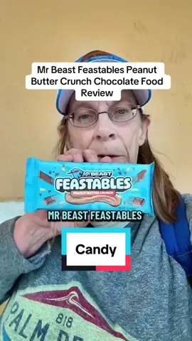 Me Beast Feastables Peanut Butter Crunch chocolate bar. This candy is a combination of chocolate, peanut butter and puffed rice. Brought to you by Jimmy Donaldson aslo known as Mr Beast. This is not a sponsored post. @MrBeast @Feastables #foodreviewer #chocolatebar #chocolatepeanutbutter #candyreview #foodreviews 