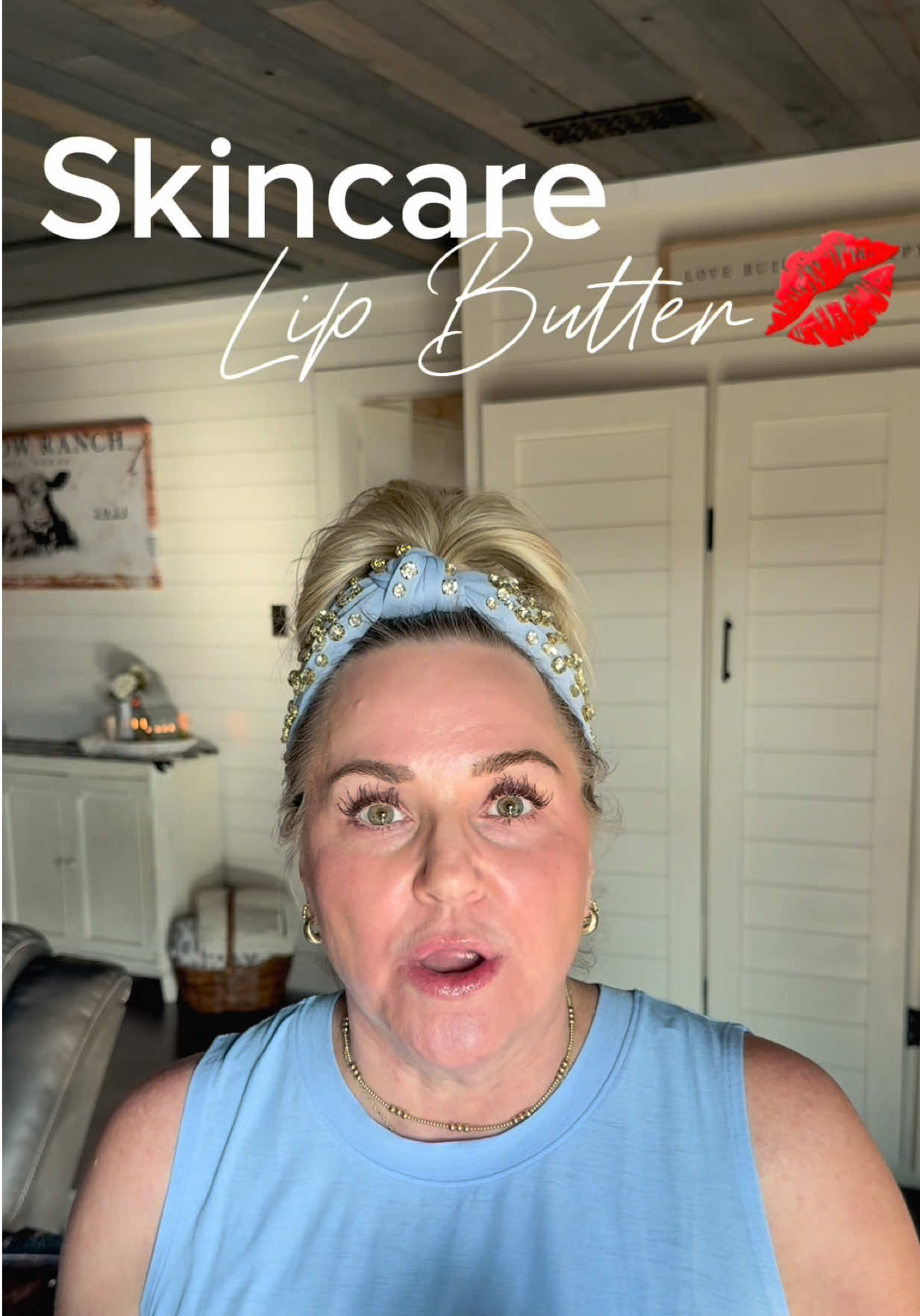 Lip butter that has skincare. #over50 #skincare #lips 