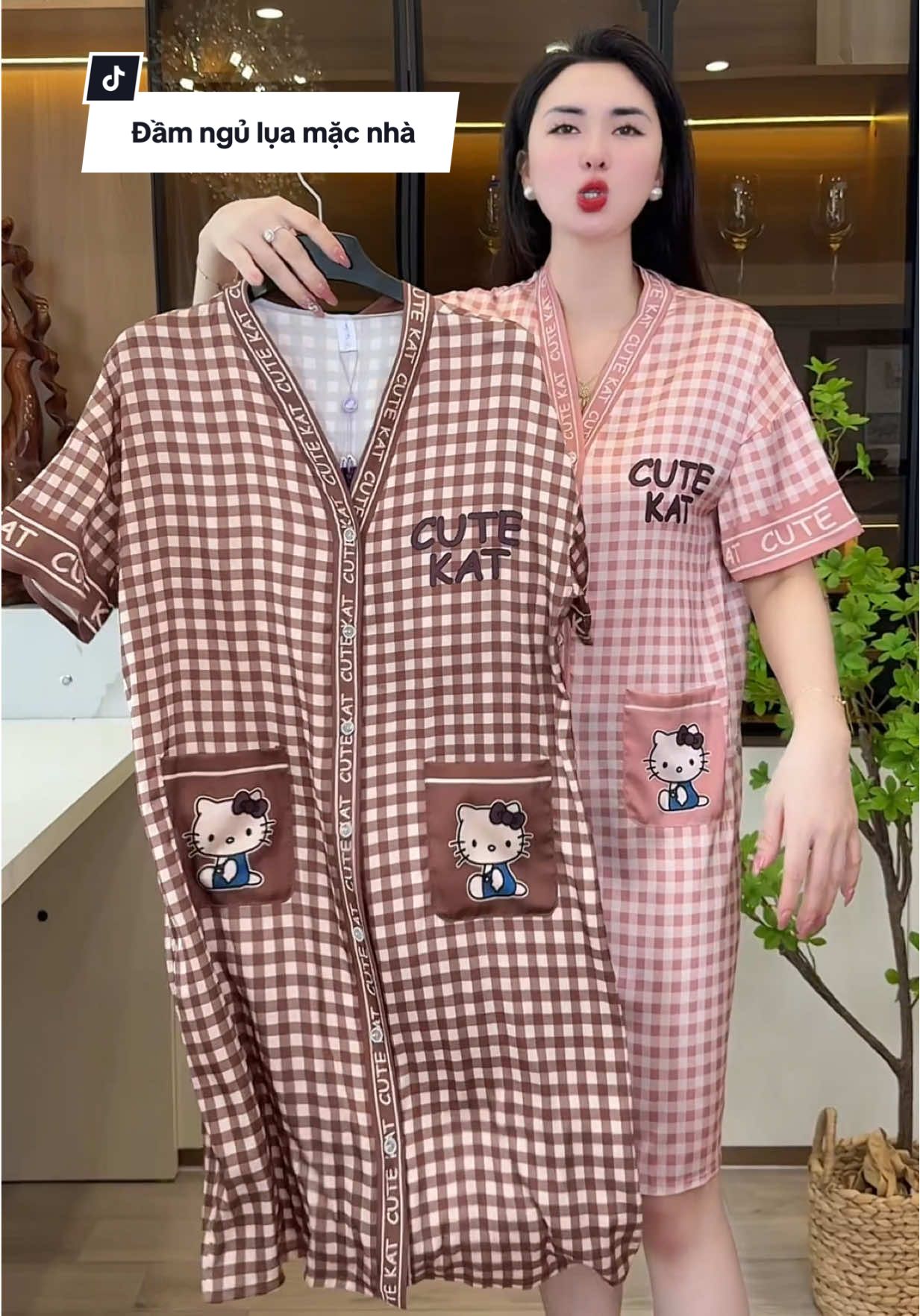 Đầm ngủ lụa xinh #thudongxudaily #dobo #dobomacnha #lualatin #vayngu 