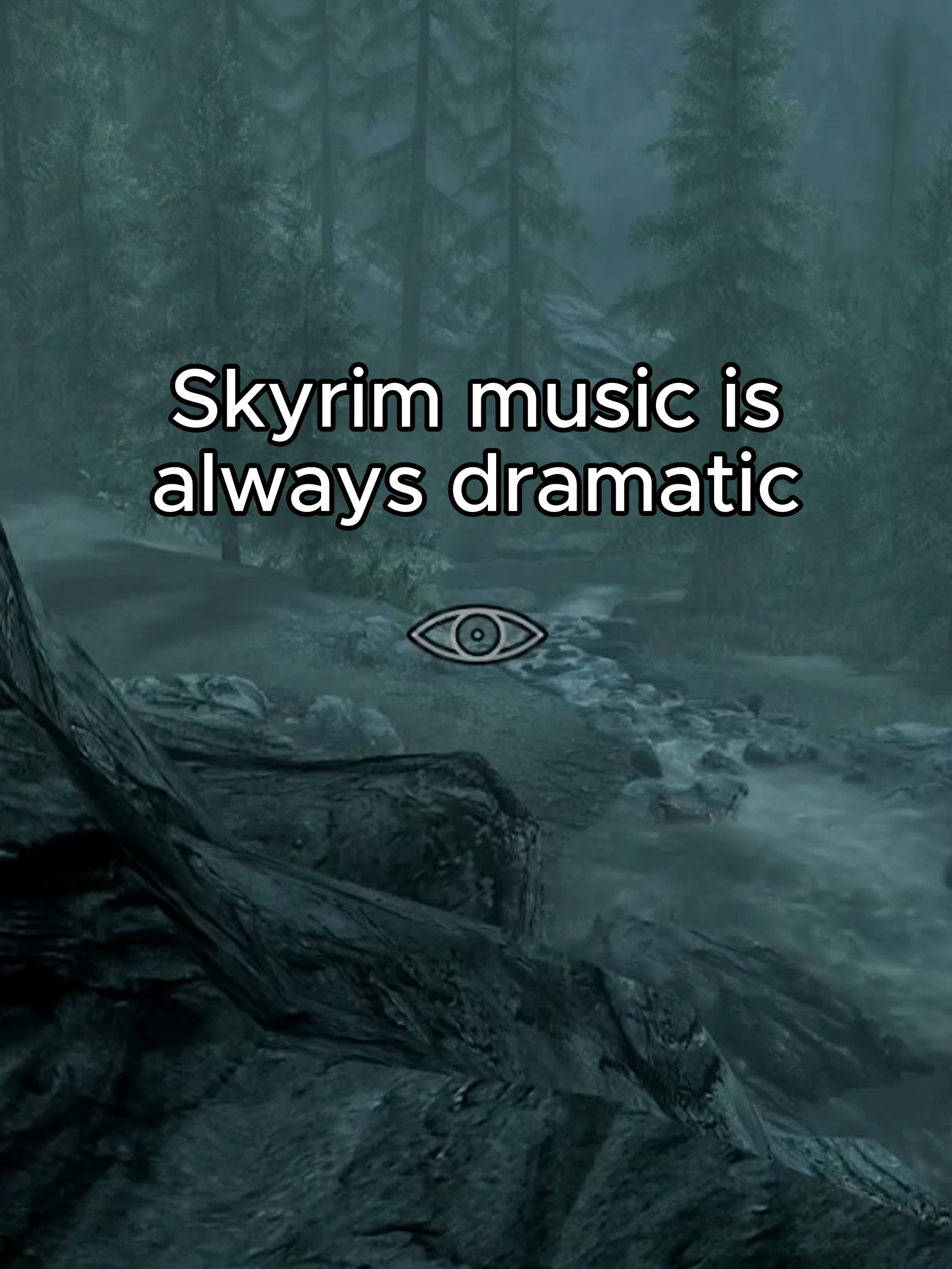 Skyrim music is dramatic #skyrim