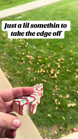 Just a lil something to take the edge off. Christmas tree cakes are back baby!!!  #christmastreecakes #halloween #besttimeofyear #backbaby fyi