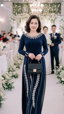 Bộ áo dài nhưng cái cấp cho bà sui, chất liệu co giãn 4 chiều , sang trọng và thanh lịch, tôn vinh nét đẹp người phụ nữ Việt#tuyetnhidayroi #aodaivietnam #aodaitruyenthong #aodaimesui #aodaitrungnien 