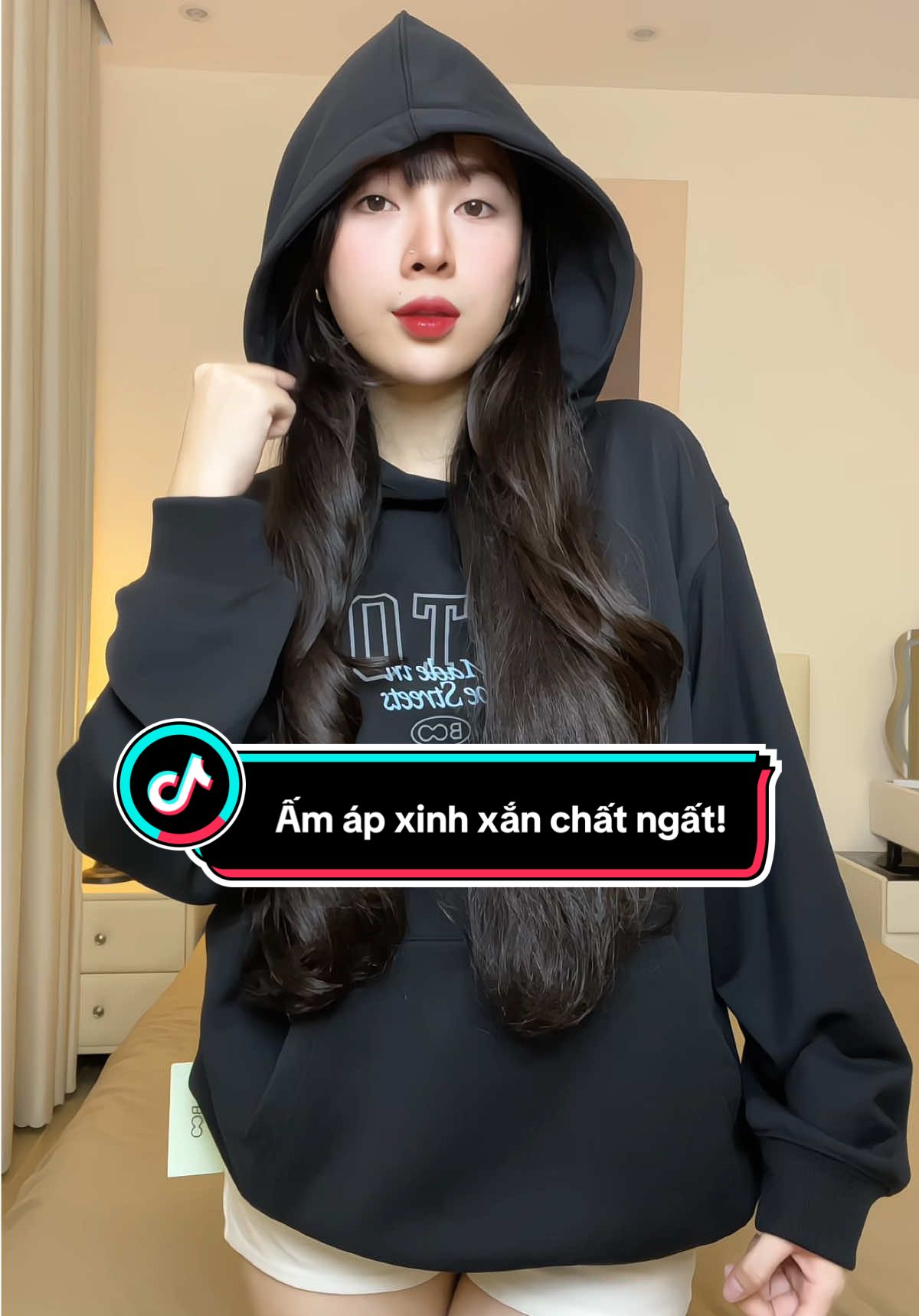 Hoodie nỉ da cá – ấm áp, mềm mịn, phối đồ siêu xinh 💖#hoodie #muadong #aoam #aohoodie #thoitrangnu 