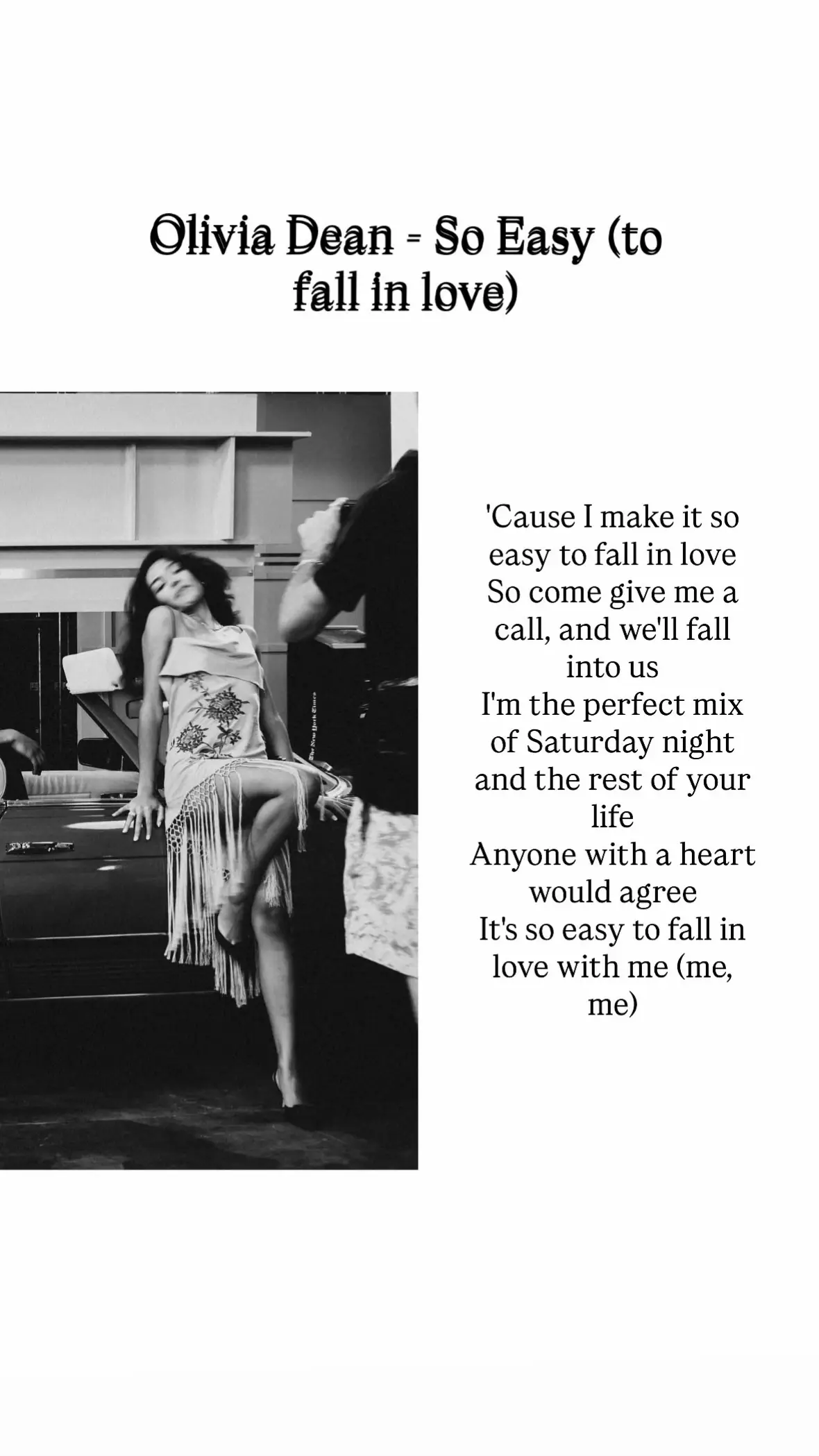 She will take over the world with her music one day trust me… #fyp #oliviadean #soeasytofallinlove #oliviadeanmusic #lyrics 