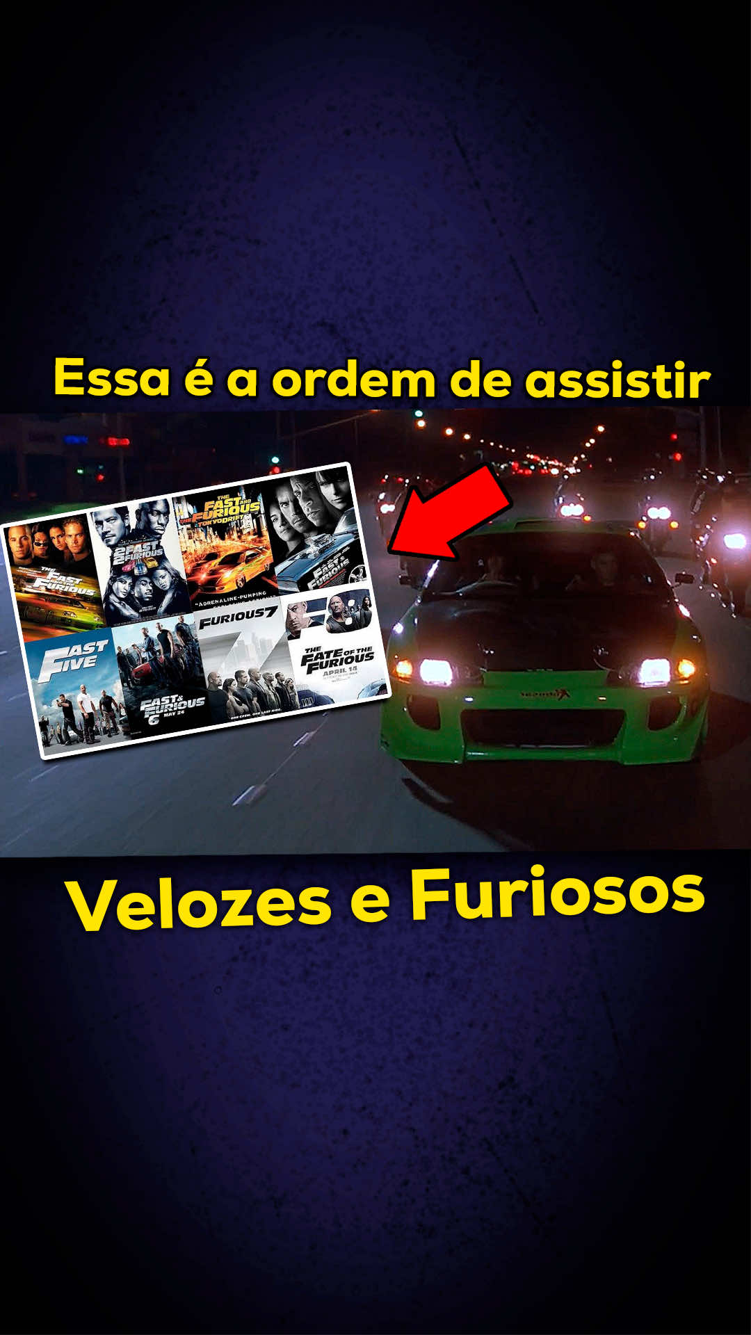Você assistiu na ordem errada Velozes e Furiosos, e nunca viu os filmes secretos bônus na ordem certa. Tem o filme do Han e outros que conectam com a saga principal de Paul Walker e Vin Diesel. Esse é o quadro Ponto Cego. #velozesefuriosos #fastandfurious #carros #carro 