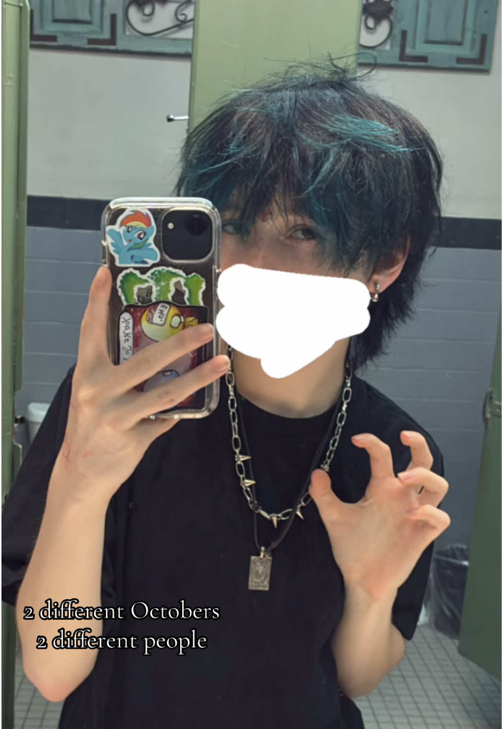 last Oct was a horrible time tbh #fyp #alttiktok #alt #emoboy #emo 