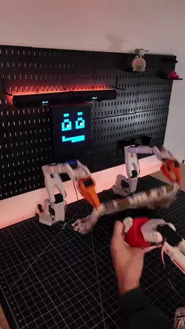 Day 1 of teaching my desk robot how to fold laundry! Robot folding laundry FTW! Let me know in the comments what you would use this robot for