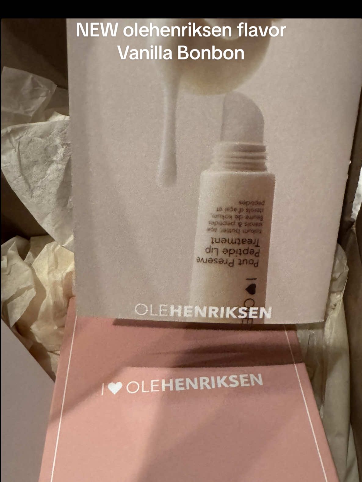 just two girls who love @Olehenriksen 🍦🤍✨🍬  NEW flavor: vanilla bon bon @sophgreaves_ i have two lip balms to give you. 