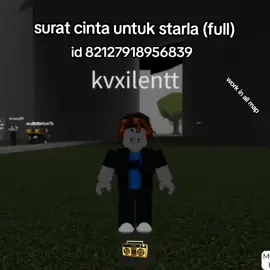 audio uploud by @ｈｕｇ０ｘｅｌ  bisa di semua map - - - - #robloxgames #roblox #idboombox #suratcintauntukstarla #indo 