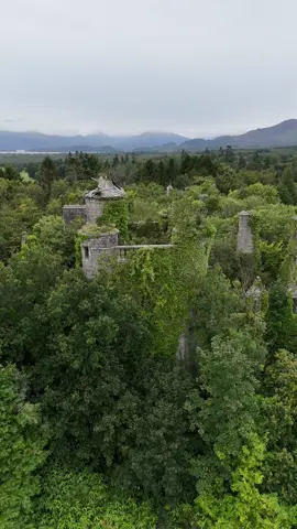 Buchanan Castle is the site of an earlier castle, historically owned by Clan Buchanan who are known to have held the estate of their name since at least 1231. On the death of the last laird of Buchanan in 1681, the castle and estate were bought by the 3rd Marquess of Montrose (of the Graham family). In 1836 the castle passed to the 4th Duke of Montrose. He married Caroline Beresford in the same year and both were involved in breeding and training racehorses and during their time the parkland was used for horse racing. Buchanan became a renowned training establishment for racehorses; the names of their most successful horses were given to holes on the golf course which was later established on the park. In 1850 the original castle burned down and the 4th Duke constructed the current building which became the the official seat of Clan Graham. In 1936 the castle and grounds were converted into a hotel and golf course. During World War II, the castle was used as a hospital and part of the golf course used for farm cultivation to aid the war effort. One of the hospital’s patients was Rudolf Hess, Hitler’s Deputy Fuhrers when he crash landed in Scotland in 1941 in an attempt to negotiate the United Kingdom’s exit from the Second World War. His next accommodation was the Tower of London.  After the war ended the castle was briefly used as a school, however soon fell into ruin. In 1954 the roof was removed in order to avoid taxes, and the decline of the building began.  #Scotland #castle #History #visitscotland #abandoned 