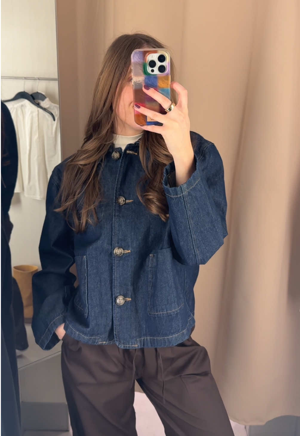 snagged the first skirt but now i think I need to go back for everything??? #hm #hmhaul #fallfashion #tryonhaul #OOTD 