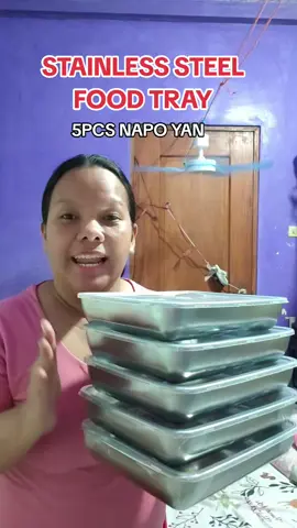 yes habang may stock pa ng food tray guys magagamit nyo po yan #foodtray #stainlesssteelfoodtray 
