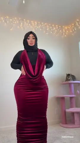 was this too simple?🙈 @Fashion Nova | • bedtime satin long sleeve pj set • shayna cowl halter velvet maxi skirt set💞