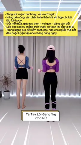 Nhẹ – đẹp – hiệu quả, chuẩn đồ tập cho mọi cô gái năng động #tatay #tataynu #tapthehinhnu #fitgirlvietnam #taptaingha     