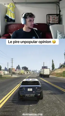 Le pire unpopular opinion 🤣🤣 (Twitch:Youladecadd) #youladecad #twitch #gta5 #streamer #opinion 