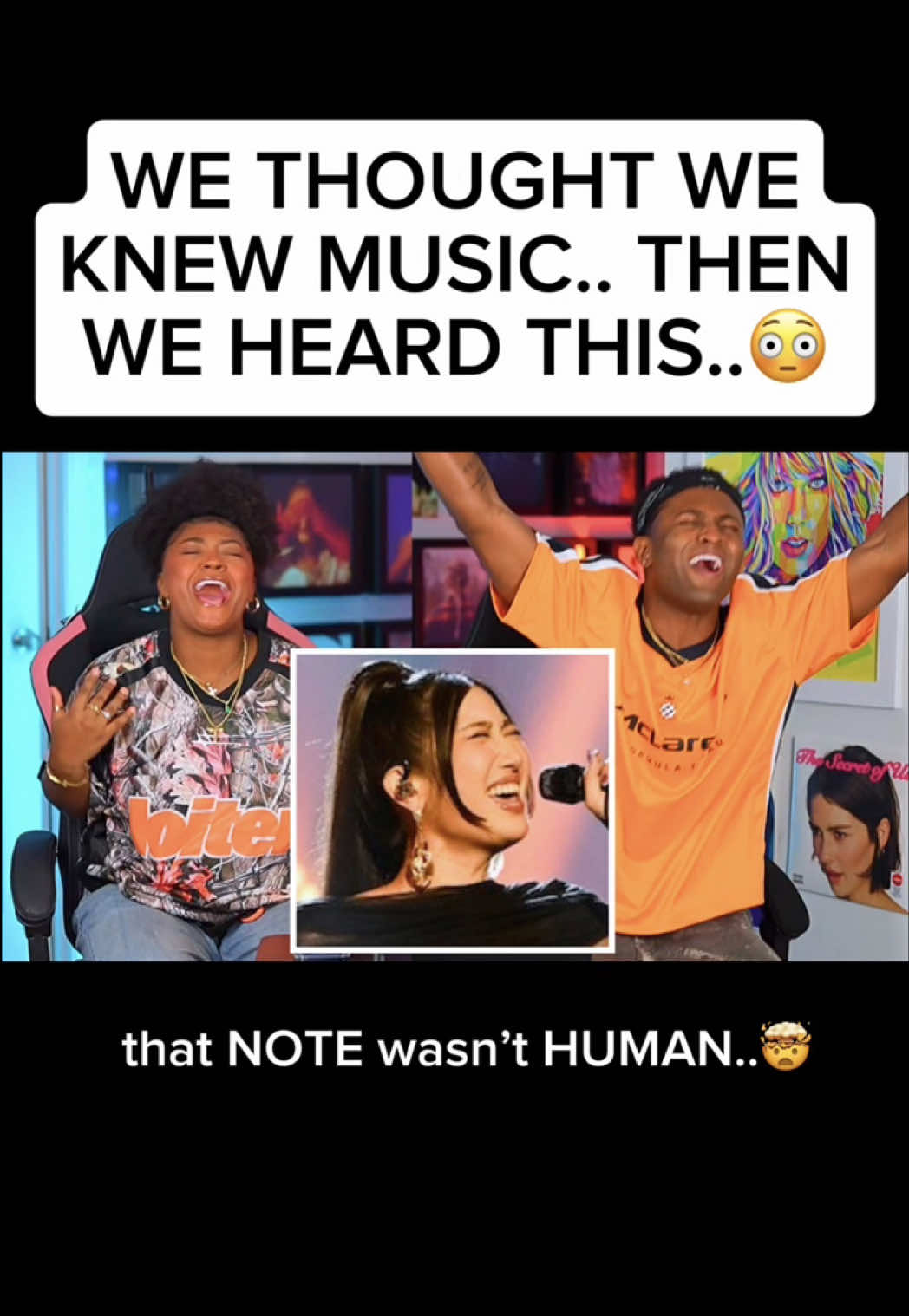 HUNTRIX IN REAL LIFE🤯 hope they tour🤣🤣 Full movie reaction and extended soundtrack reactions are on Patreon‼️ #kpopdemonhunters #huntrix #rumi #golden #live 