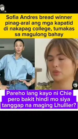 Tanungin natin si Sofia Andres kung bakit ayaw niyang maging Lhullier si Chie Filomeno #foryou #showbizph #sofiaandres #chiefilomeno #trendingvideo 