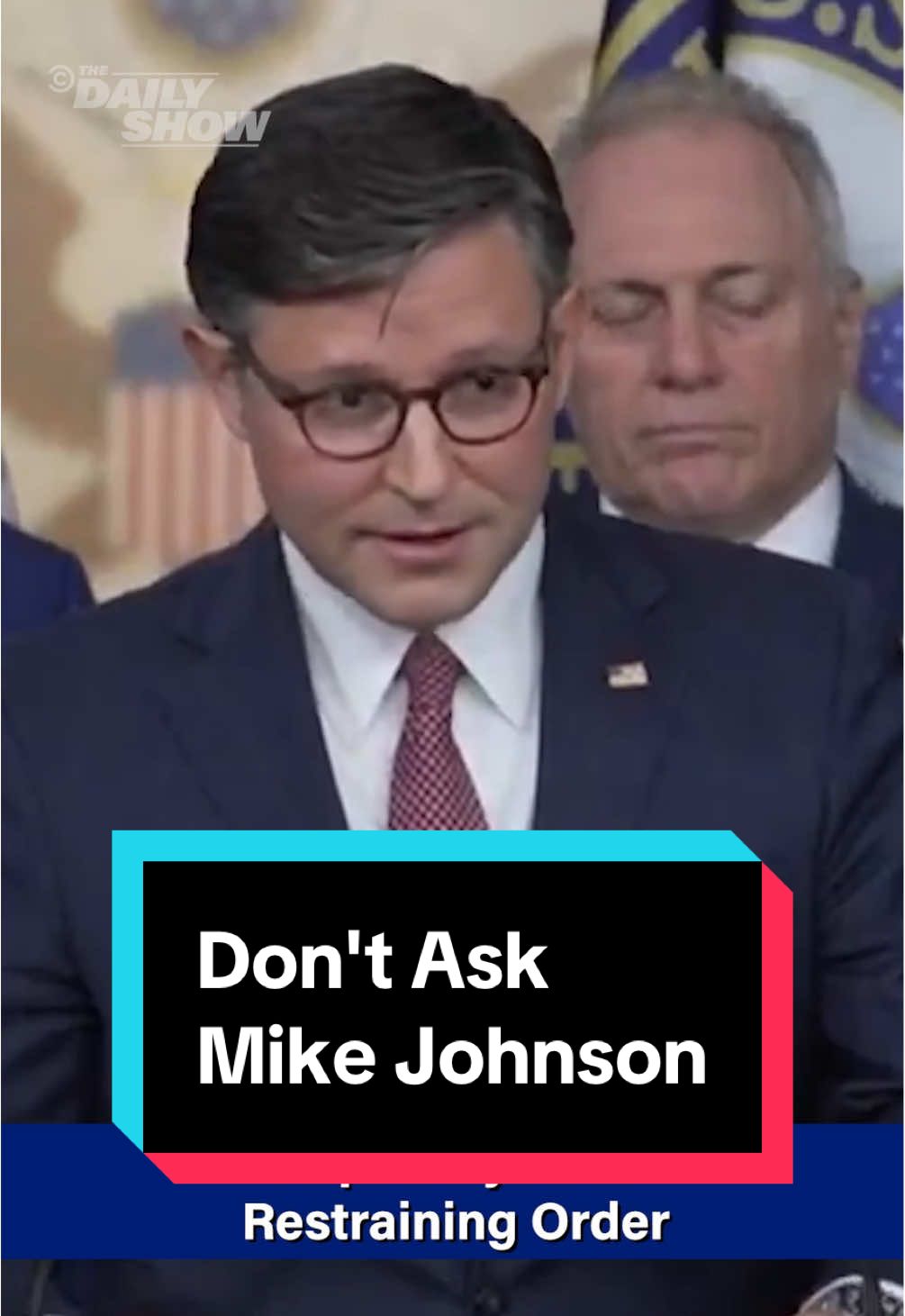 Mike Johnson doesn't know sh*t #DailyShow #MikeJohnson #Idk #Trump 