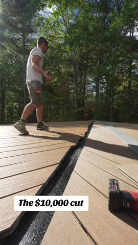 the $10,000 cut on the deck project #carpentrytips #construction #contractor #tipsandtricks #HomeImprovement       