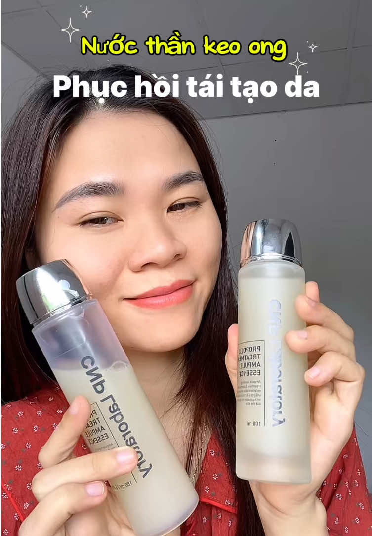 Phục hồi tái sinh da cho thời tiết khô hanh của miền Bắc. Da khô, bong tróc, kích ứng hay Treatmen tái tạo cứ để nước thần keo ong lo #cnplaboratory #nuocthankeoong  #phuchoidamongyeu #taitaoda #xuhuong #tipsskincare #chamsocda 