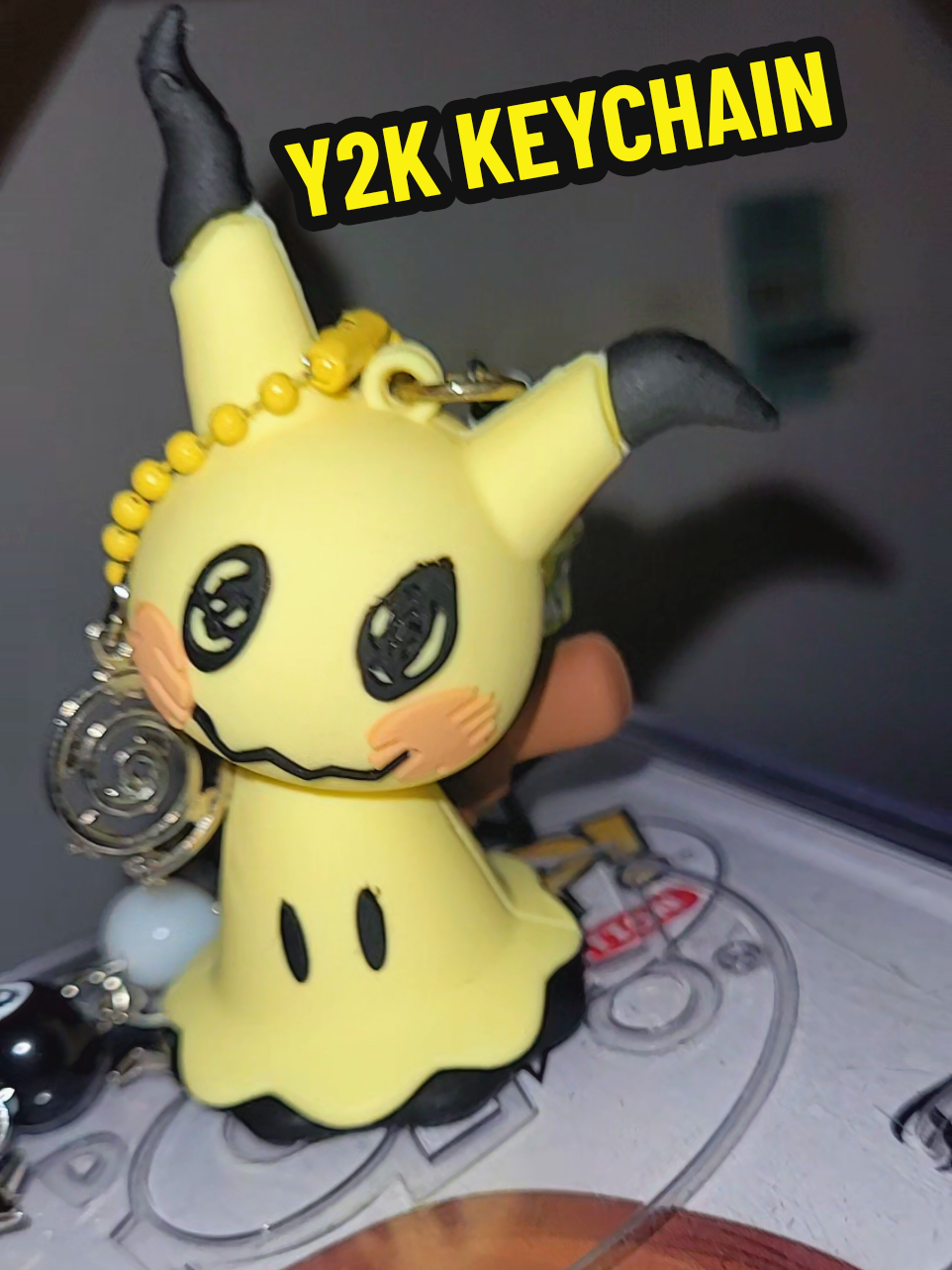 Which One Is Which🤔#pokemonkeychain #mimikyu #Halloween #spookymonth 