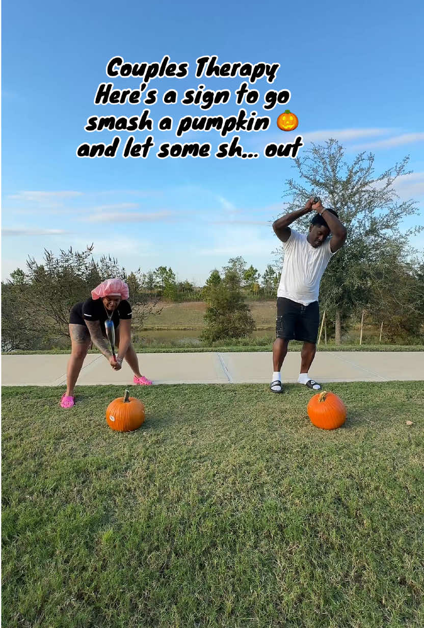 He realized I needed this more than him  😌🥹🫶🏽🎃#couplestherapy #couples #smashingpumpkins #share #youshouldbehere 