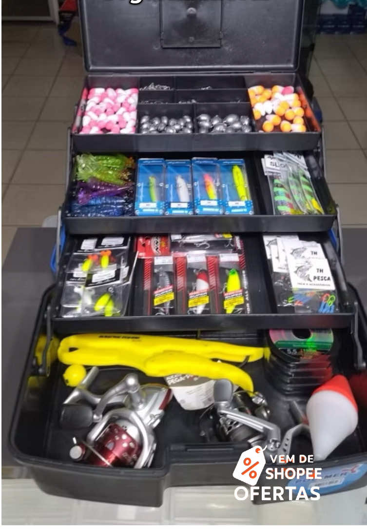 Maleta Pesca, Maleta Organizadora, Maleta Multiuso para Pesca.  #pescador #pescaria #maleta 