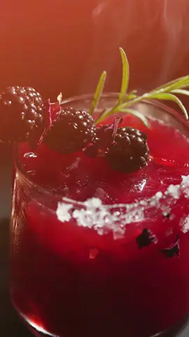 This moody margarita is spooky season ready! Get the recipe for our smoky blackberry marg below. 🎃⚡️🔥 #HappyHalloween #Cheers #AnythingButOrdinary BLACKBERRY MARGARITA 1 cup Private Selection Frozen Blackberries ½ cup water ½ cup sugar 1 whole lime Juice of 2 limes 2 oz tequila 1 oz triple sec Flaky salt Edible rose petals (optional) Private Selection Sweet Karoline Fresh Blackberries Rosemary sprigs, slightly dried Blend frozen blackberries, water, sugar, whole lime, and lime juice in a high-speed blender until smooth. Strain out solids and refrigerate until ready to use. Rim a glass with salt and rose petals (if using). Fill glass with ice. Shake tequila, triple sec, and 3 oz blackberry-lime syrup with ice, then strain into the glass. Garnish with fresh blackberries. Torch rosemary sprig and wave over glass to infuse with smoke. Cheers!