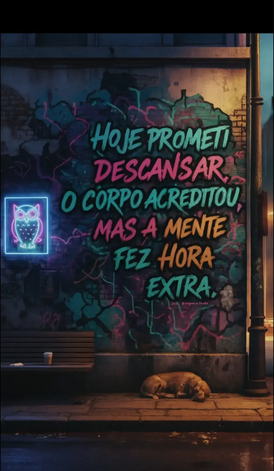 Descansar é fácil. Difícil é desligar o pensamento. #reflexão #pensamentos  #vidareal #autoironia 