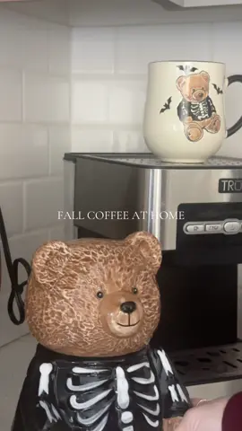 Who makes coffee at home??🫣 its all just for looks💀🧸 #coffee #coffeeathome #coffeetiktok 