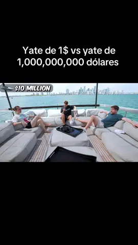 Yate de 1$ vs yate de 1,000,000,000 dólares #mrbeast #fypシ #viral #retos #mrbeastchallenge 