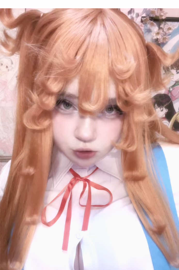 ignore the shirt chat i tried to find a sticker to cover it but i moved to much#asuka #anime #evangelion #cosplay