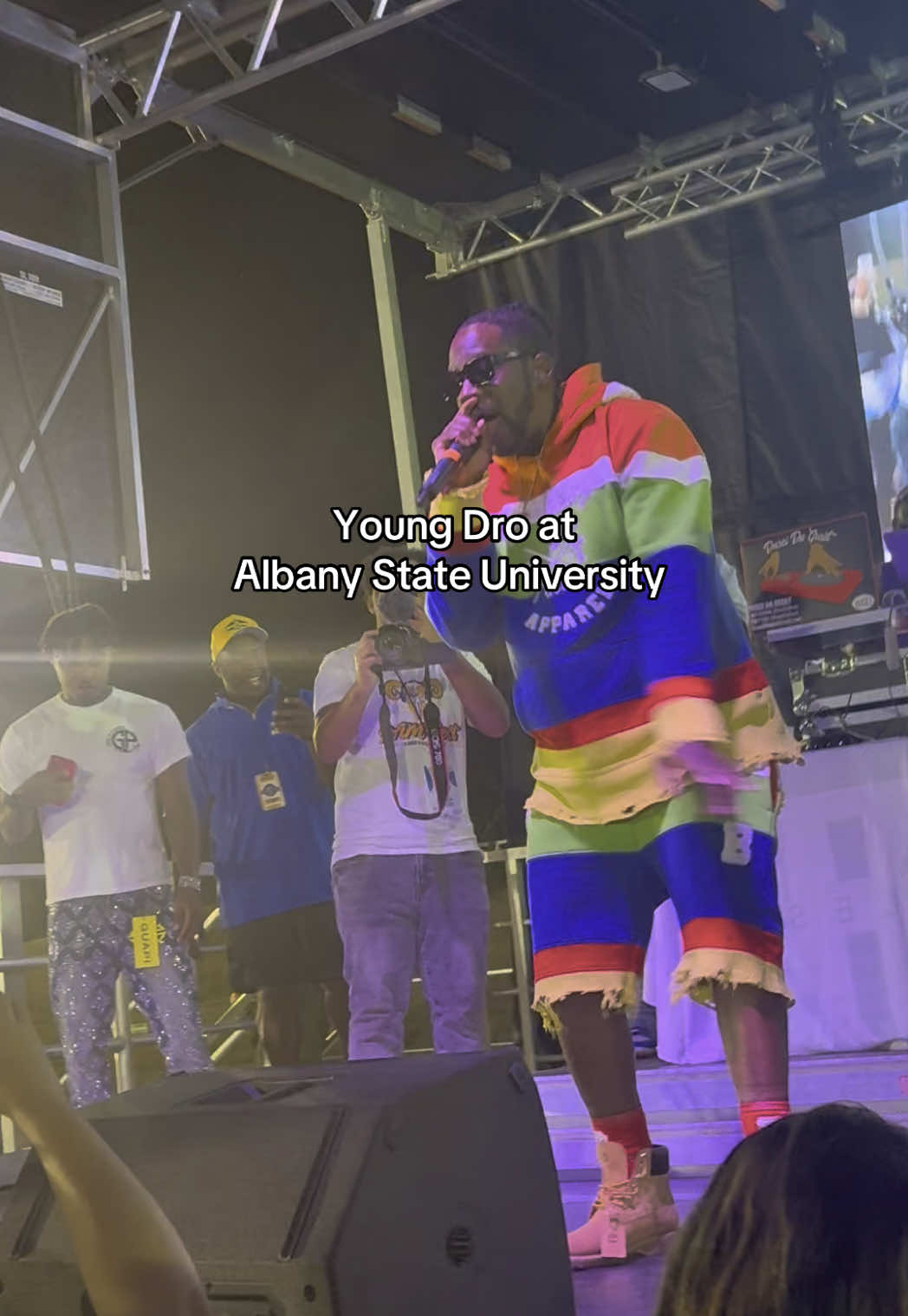 Young Dro had the stage lit during Ram Fest Albany State University homecoming this past weekend !  #hbcu #historicallyblacksince #youngdro #hbcuhomecoming #albanystateuniversity 