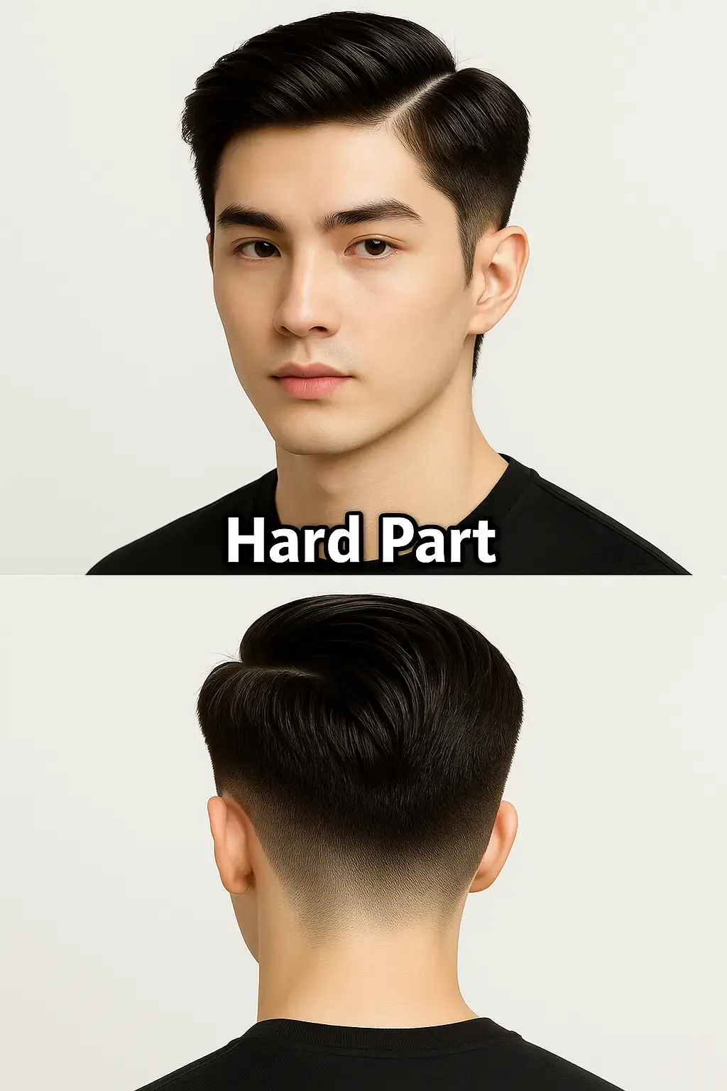 #hardpart #mediumlayeredhaircut #dropfade #curtainhair #curlytop #hairstyle 