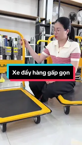 Có xe này đẩy hàng hoá gọn nhẹ #phuongbeereview #xeday #xedayhang #xechohang #xedaygapgon 